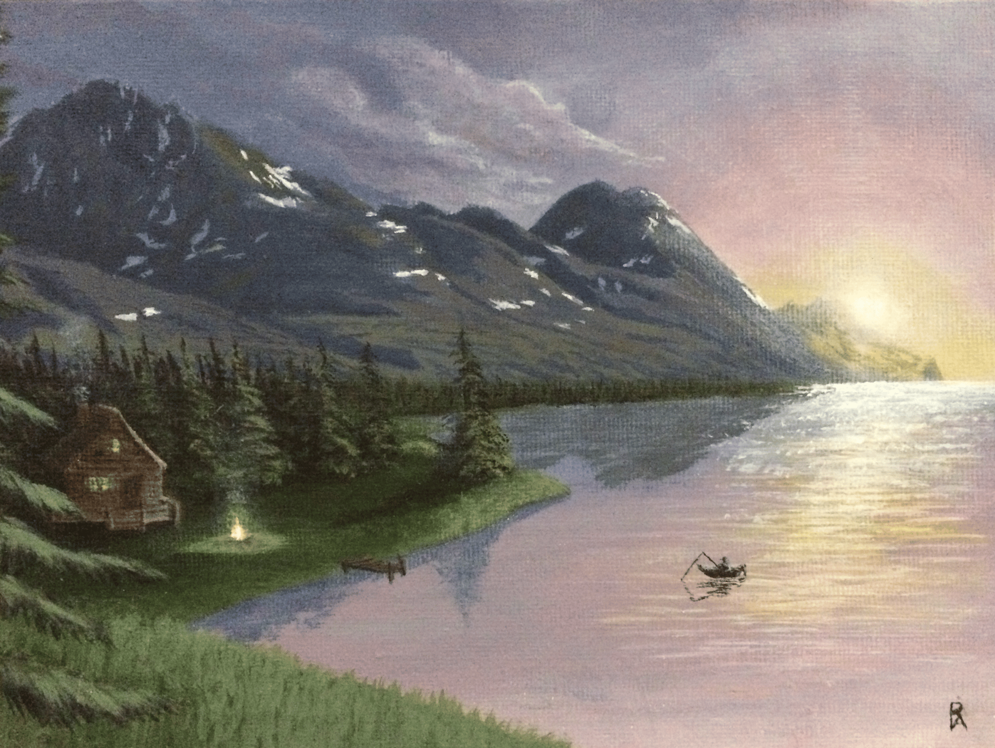 Fishing at first light Fishing at first light